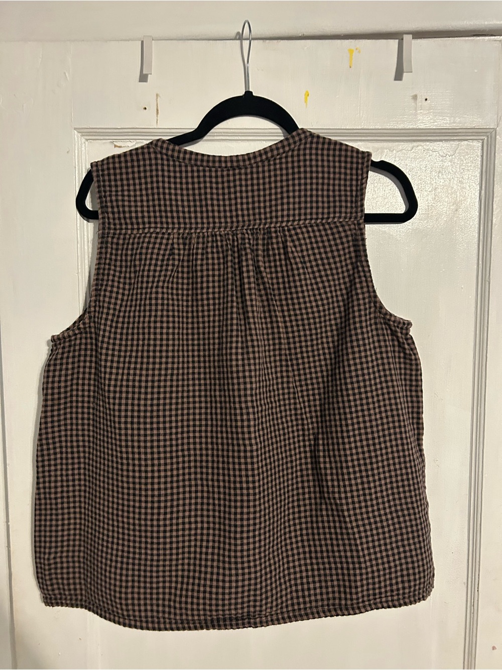 Pact Brown Check Henley Cami - Picture 3 of 4